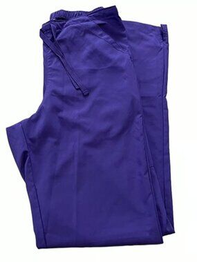 WonderWink W123 Grape Scrub Pants Women’s M Tall Classic Fit Medical Uniform